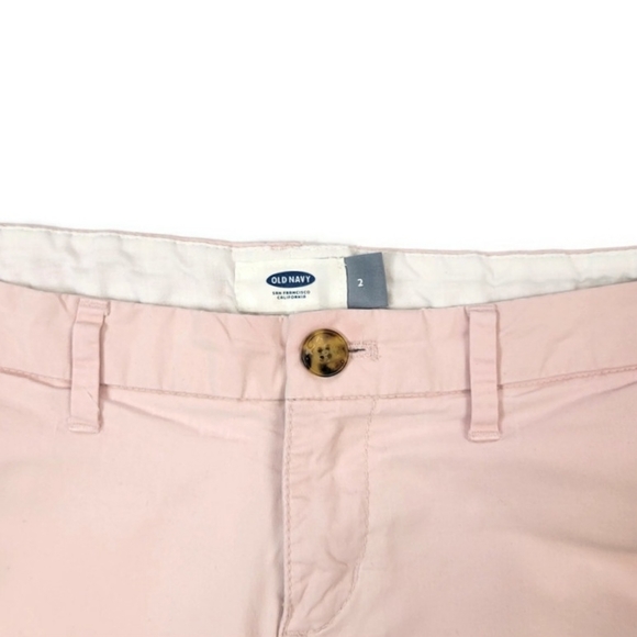 Old Navy Pink Khaki Shorts Size 2 - Picture 2 of 3